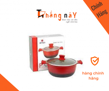 Nồi chống dính Elmich Red Phoenix đáy từ có vung kính EL7172 28cm 