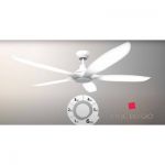 Quạt Trần Benny Amore Enterno BF-C54HE,  Trắng / Cafe, 38W, Remote, 270m3/phút, 5 Cánh