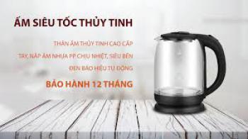 Ấm siêu tốc thủy tinh Goldsun GKI2601G