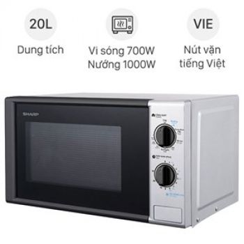 Lò vi sóng Sharp R-G225VN-BK 20 lít - có nướng