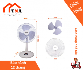 Quạt lửng Nanoco model NLF1623 (màu xanh, màu beige - 3 chế độ gió - công suất 47W)